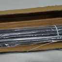 Iron Stair Balusters 5/8" Round Hollow Metal Wrought Iron Spindles for Indoor Staircase & Deck Railing 44" Long Plain Railing Pickets, Satin Black Powder Coated (15 Pack, 44")