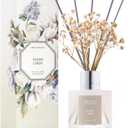 Airkeep Reed Diffuser Set,3.38 fl oz (100 ml) - Clean Linen Oil Diffusers with 8 Reed Sticks,Home Fragrance Reed Diffuser for Bathroom Shelf Decor