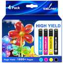 SAILNER Remanufactured for Ink Cartridges Combo Pack Latest Upgrade Use for XP-4205 XP-4200 WF-2930 WF-2950 Printer Ink (4 Pack)