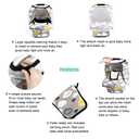 ACRABROS Car Seat Covers for Babies,All Season Infant Carseat Cover Canopy for Boys and Girls,Stretchy Adjustable Peeping Window with Mesh Cover,Warm Breathable Universal Fit,Clouds Sheep