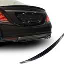 Rear Spoiler Wings for Mercedes Benz S Class W222 Sedan (2014-2020) S450 S550 S560 S63 4 Door 2015 2016 2017 2018 2019 Trunk Spoiler Wing Trunk Tail Rear Trunk Lid,Carbon Fiber Style Performance