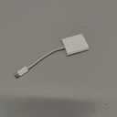 SD Card Reader for iPhone iPad Mac, USB C & Lightning Dual Connector Digital Camera Adapter to iPhone, SD Card Adapter Memory Card Reader for SD/TF/Sim Card, Plug & Play, Camera Accessories (2 Slot) White