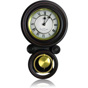 Bedford Clock Collection Wall Clock, Wood (93692731M), Black