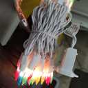 Brightown Easter Decorations Mini String Lights, 50 Count 12 Feet Easter Mini Lights, Waterproof String Light Plug in for Indoor Garland Party Christmas Tree Festival, Pink + Multicolor