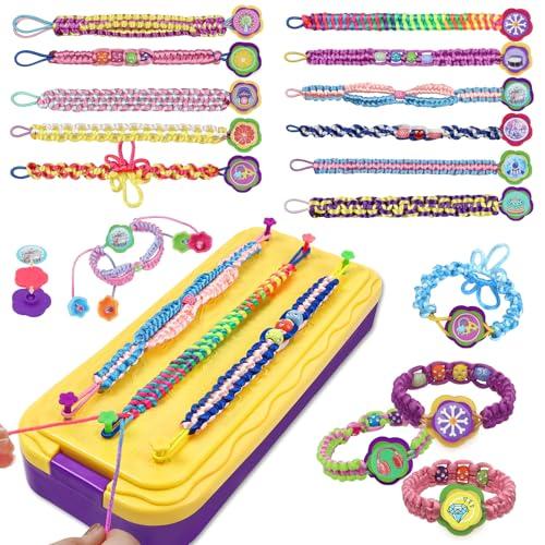 DDAI Arts and Crafts for Kids Age 8-12 Friendship Bracelet Making Kit for Girls - Best Birthday Gifts Ideas for Girl 7 9 10 11 Year Old - Popular Bracelets String Maker Toys Set : Toys & Games