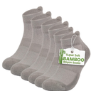 TheGreenSticks Thick Diabetic Ankle Socks - Walking, Yoga, Running- Rayon Derived From Bamboo Socks for Women & Men [6 Pairs] L