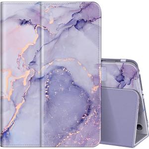 Fintie Folio Case for Kindle Fire HD 8 & Fire HD 8 Plus Tablet (12th Generation/10th Generation, 2024/2022/2020 Release)- Slim Fit Vegan Leather Stand Cover with Auto Sleep/Wake, Lilac Marble