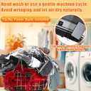 2 Pcs USB Heated Shawl Heating Scarf Heated Blanket Portable Electric Heating Wrap Shawl Home Office Camping(Buffalo)