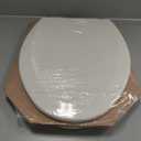 Bemis 1500EC 146 Almond Elongated Molded Wood Toilet Seat with Easy-Clean & Change Hinge