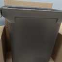 50QT Wastebasket Trash Container, 13Gal, Plastic, Stackable, for Kitchen/Bathroom/Office,Tall Trash Can 22-3/8"H (Grey 4000 50 04)