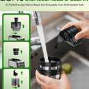 Cold Press Juicer, 5.12" Wide Feed Chute Juice Extractor Machine, Slow Masticating Juicer with Quiet Motor, High Juice Yield, BPA-Free, Juice Maker for Whole Fruits, Vegetables & Leafy Greens