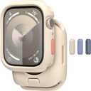 MAGEASY Protective Case for 40mm Apple Watch SE3, 41mm Apple Watch Series 9, Series 8, Series 7 | Shockproof Silicone Bumper, Skin - Starlight