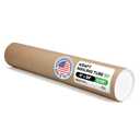 Cardboard Mailing Tube, 4" x 24" with Plastic Caps - USA-Made USPS Approved Poster Tube for Documents & Blueprints - Reinforced Mailing Cylinders for Shipping & Storage by IDL Packaging