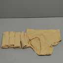 ASIMOON Tummy Control High Waisted Underwear for Women Cotton Plus Size Full Coverage Panties Ladies Briefs (X-Large, Beige-5 Pack)