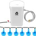 Automatic Chicken Waterer Float Controlled, 3 Gallons Poultry Waterer Dispenser with Hose Attachment, Poultry Automatic Drinking Accessories for Chicks, Duck, Goose, Turkey