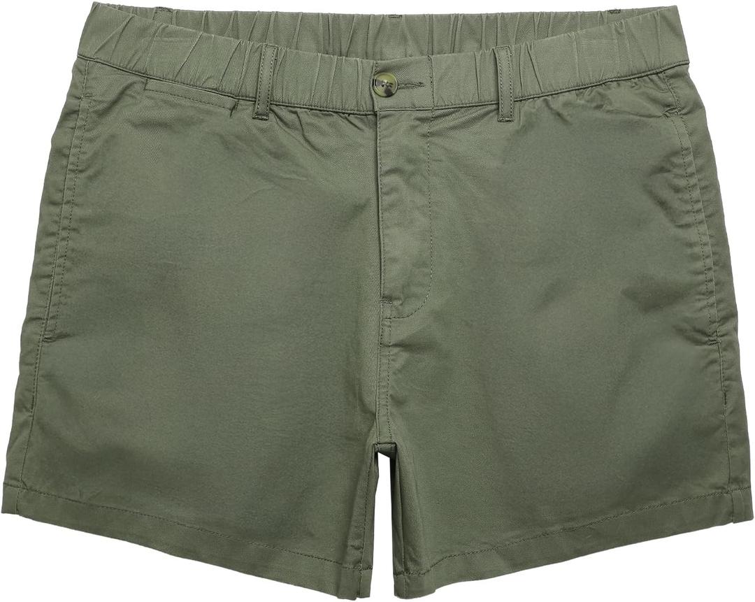 maamgic Mens Shorts Casual 4 Inch Cotton Casual Shorts for Men Elastic Waistband Mens Casual Shorts Daily Wear, Size: 34