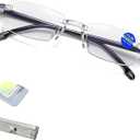 No Blue Vision Glasses, No Bue Vision Glasses as Seen on TV, Blue Light Blocking Computer Glasses, Intelligent Zoom(First Generation,1PC)