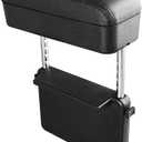 JONAS C Car Armrest Storage Box Universal Car Armrest Support Elbow, Car Center Console Armrest Extender Adjustable Armrest Height Forearm Wrist Support Pad for Most Car
