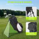 Golf Stand Bag, 15-Way Full-Length Dividers, Lightweight with Stable Carbon Fiber Legs, Waterproof Golf Bag for Men Women, Golf Course & Travel Use