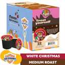 Crazy Cups Flavored Coffee for Keurig K-Cup Machines, White Christmas, Hot or Iced Drinks, 22 Single Serve, Recyclable Pods (EXP 11/05/27)
