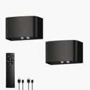 Motion Sensor Rechargeable Wall Lights Wireless Wall Sconces with Remote Control Dimmable Up and Down Wall Lamp Battery Powered Led Wall Mounted Light for Living Room Bedrooms 2 Pack