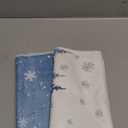 Artoid Mode Blue Xmas Tree Snowflake Winter Kitchen Towels Dish Towels, 18x26 Inch Farmhouse Holiday Decoration Cleaning Set of 2