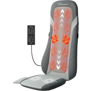 Snailax Shiatsu Back Massager with Heat,Full Back Massager for Pain Relief Deep Tissue,Longer Massage Chair Pad,Back Kneading Shiatsu or Rolling Massage for Chair