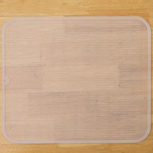 MicoYang Silicone Dish Drying Mat for Multiple Usage,Easy clean,Eco-friendly,Heat-resistant Silicone Mat for Kitchen Counter or Sink,Refrigerator or Drawer Liner Translucent XL 18 inches x 16 inches
