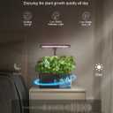 URUQ Hydroponics Growing System Garden: 8 Pods Indoor Herb Garden with Grow Light Plants Germination Kit Quiet Automatic Hydroponic Height Adjustable - Gardening Gifts for Women Kitchen