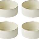 Odense Cereal & Soup Bowls (Set of 4) - Ceramic Bowls for Kitchen- For Cereal, Soup, Salad, Porridge - Modern & Minimal, Wide Round & Stackable - Microwave & Dishwasher Safe (Vanilla Cream)