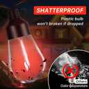 Waterproof and Drop-Proof S14, 6-Color Outdoor Light String dimmable and connectable, LED Retro ransparent Light Bulb, Suitable for Deck Gazebo Tavern Balcony