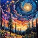 cviokrdu Landscape Paint by Numbers Kit for Adults - Scenery Adult Paint by Number Kits on Canvas, DIY Oil Painting for Gift Home Wall Decor (16x20inch)