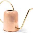 Kings County Tools Elegant Indoor Watering Can | Copper Body & Brass Handle | Holds 48-Ounces (1.5 Qt) | 6-1/4" Tall