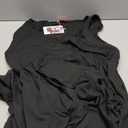 Prliuosu Womens Babydoll Dress Summer Sleeveless Mini Dress Casual Loose V Neck Swing Flowy Beach Sundresses with Pockets (Medium, Black)