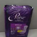 Poise Overnight Incontinence & Postpartum Pads for Bladder Leaks, 8 Drop Extra Coverage, 36 Count (Long)