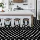 Elffloor Peel and Stick Floor Tile: 10 PCS Black Waterproof Vinyl Flooring, 11.8 in11.8 in Self-Adhesive Floor Tiles Stickers for Bathroom, Kitchen, Classroom, Bedroom