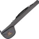 MAXIMUMCATCH Fly Fishing Rod Case with Reel Pouch, Complete Protection Bag, 9FT 2/4 Pieces Rod, Single (Gray, 9' 4sec) (For 9ft 4-section Fly Rod (Length: 30.7''))