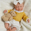 BABESIDE Full Body Silicone Reborn Baby Dolls - 12 Inch (Weight 3 lb) Weighted Full Silicone Realistic-Newborn Baby Doll Real Life Baby Dolls with Complete Accessories & Gift Box