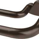 Double Curtain Rods 48 to 84 Inches, HOTOZON Blackout Double Curtain Rods for Windows 36 to 80 Inches (3-6.6 ft), 6/8 Inches Wrap Around Room Darkening Telescoping Drapery Rod, Bronze