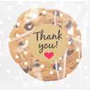 SUREHOME Cookie Bags with Seal 100 Pack 4x4 In Self Sealing Cellophane Bags with Thank You Stickers Self Adhesive Clear Treat Bag for Cookie Packaging Small Gift Candy Gift Giving Individual Wrappers