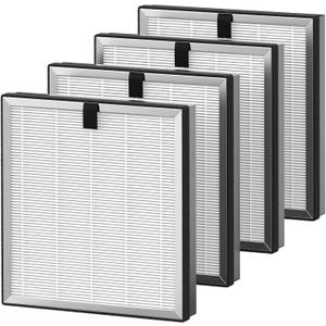 4 Pack APH3000 Replacement Filter Compatible with KNKA APH3000 Air Purifier, 3-in-1 HEPA Filter with CarbonTech Filters 99.97% of Pollen, Dust, Pet Dander, Smoke, Odors