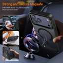 2 x BENTOBEN Magnetic for iPhone 17 Pro Max Case with Invisible Stand [Compatible with Magsafe] Translucent Matte Phone Case for 17 Pro Max Slim Kickstand Shockproof Women Men Cases Cover, Black