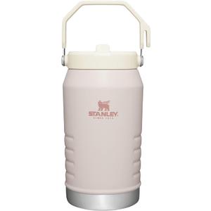 Stanley IceFlow Flip Straw Jug with Handle 64 oz| Twist On Lid and Flip Up Straw | Leak Resistant for Travel and Sports | Insulated Stainless Steel | BPA-Free | Rose Quartz