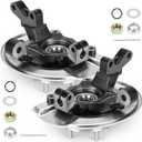 Front Left and Right Side Steering Knuckle & Wheel Bearing Hub Assembly Compatible with Dodge Caliber 08-12, for Jeep Compass 07-17, for Jeep Patriot 07-2017, Replace for 698-411, 698-410, 4WD AWD FWD