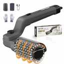 2 x YEYES Electric Grill Brush for Outdoor Grill - 3-Speed Cordless Rechargeable Cleaner with 7-Angle Adjustable Head, Powerful Rotation BBQ Scrubber for Porcelain and Charcoal Grates (Charcoal Gray)