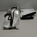 2-Packs Extra Large Heavy Duty Moving Bags, Waterproof Storage Totes with Handles & Zippers Storage Bags Totes for Clothes Packing, Dorms, College Supplies, Space Saving, Clear