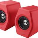 Edifier G2000 32W PC Computer Speakers for Gaming Desktop PC Laptop Mac Computer Woofer Speakers Bluetooth USB 3.5mm AUX Inputs RGB Lights Multimedia Speakers Red