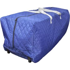 Extra Large (75 Gallon) Heavy Duty Rolling Blue Duffle Bag Quilted, Durable Moving & Storage Bag with Wheels for Dorm, Holiday, Travel or Seasonal Use by Simple Living Solutions