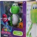 The Super Mario Galaxy Movie 5 Action Figures Series 1 Yoshi Figure with Hat, Sunglasses, and Satchel Accessories - Premium Details 20 Points of Articulation