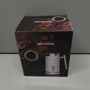 Huogary Milk Frother, Milk Frother and Steamer for Milk Foam & Hot Milk(4.5oz/10.5oz), Electric Milk Frother and Warmer for Homemade Latte, Cappuccinos, Macchiato, 120V, White